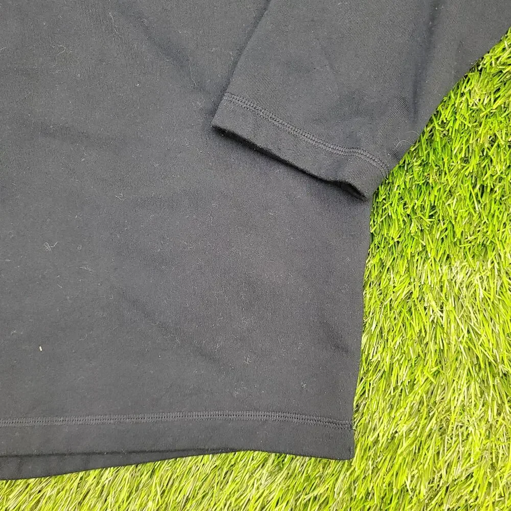 ADIDAS 1/4 Zip Sweater XL 25x30 Navy-Blue Climawarm